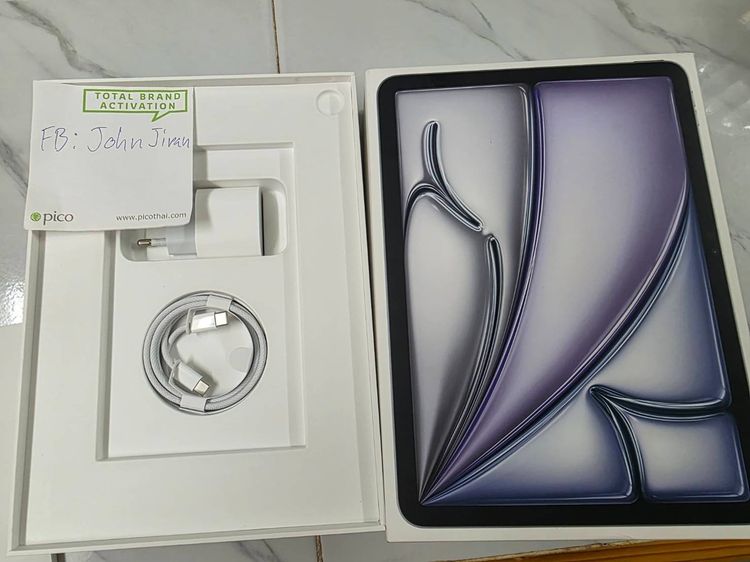 iPad Air7 (M3) WiFi ขนาด 128 GB ครบกล่อง ไร้รอย ประกันยาว รูปที่ 2