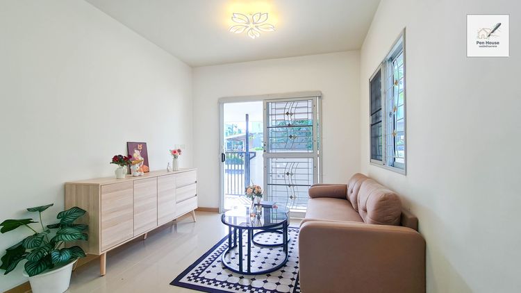 มีบางส่วน ขาย ทาวน์เฮ้าส์ 2ชั้น หลังมุม 3ห้องนอน มบ.พฤกษาวิลล์62 .1 มีนบุรี พื้นที่ใช้สอยจัดเต็ม พร้อมอยู่ รูปที่ 3