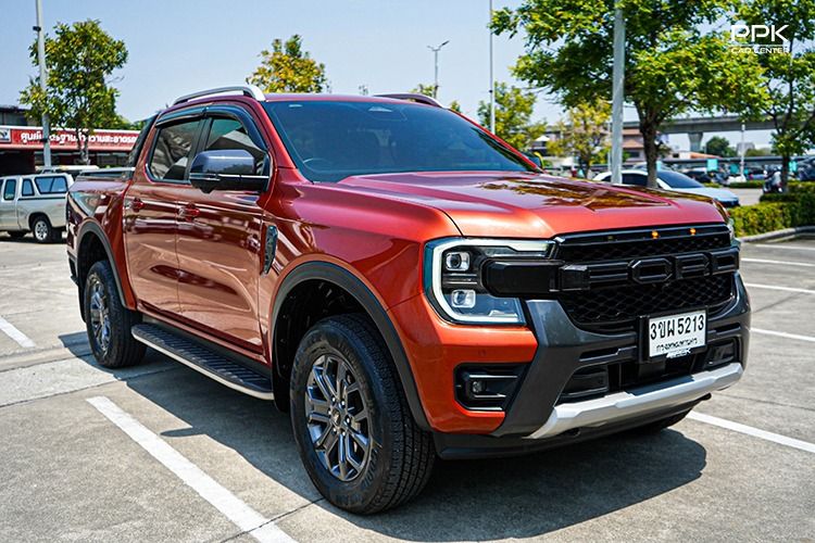 Ford Ranger 2022 2.0 Hi-Rider Wildtrak Pickup ดีเซล ไม่ติดแก๊ส เกียร์อัตโนมัติ ส้ม รูปที่ 3