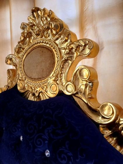 โซฟาหลุยส์สีน้ำเงินเข้ม รูปที่ 7