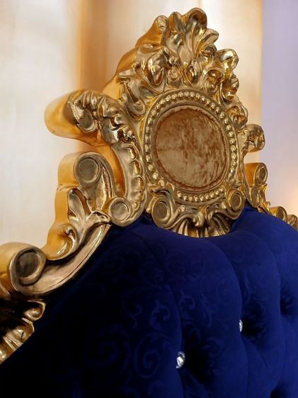 โซฟาหลุยส์สีน้ำเงินเข้ม รูปที่ 8