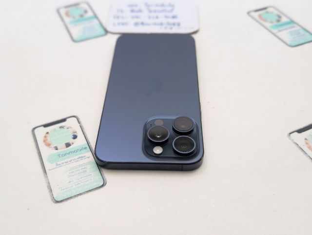 ขาย เทิร์น iPhone 15 Pro Max 256 Blue ศูนย์ไทย มีตัวเครื่องอย่างเดียว ไม่มีอุปกรณ์อื่น ประกันเหลือ สุขภาพแบต 89 เพียง 22,990 บาท ครับ  รูปที่ 6