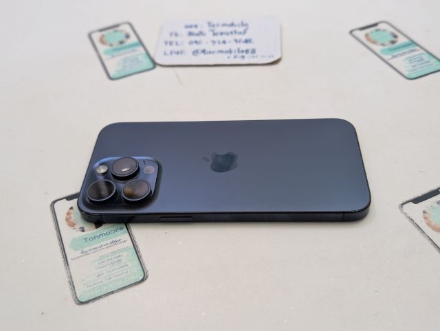 ขาย เทิร์น iPhone 15 Pro Max 256 Blue ศูนย์ไทย มีตัวเครื่องอย่างเดียว ไม่มีอุปกรณ์อื่น ประกันเหลือ สุขภาพแบต 89 เพียง 22,990 บาท ครับ  รูปที่ 3