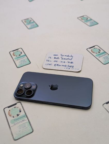 ขาย เทิร์น iPhone 15 Pro Max 256 Blue ศูนย์ไทย มีตัวเครื่องอย่างเดียว ไม่มีอุปกรณ์อื่น ประกันเหลือ สุขภาพแบต 89 เพียง 22,990 บาท ครับ  รูปที่ 2