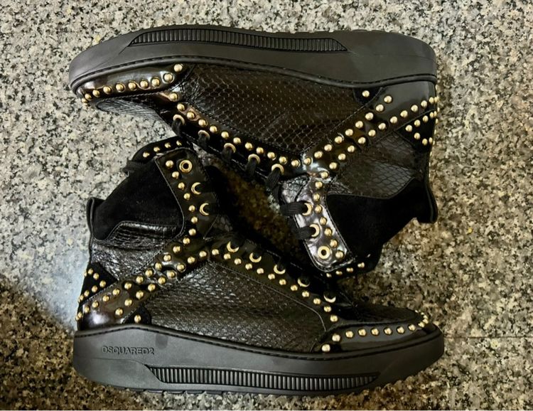 Dsquared2 High Top Black Gold เบอร์40 รูปที่ 2