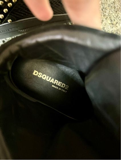 Dsquared2 High Top Black Gold เบอร์40 รูปที่ 10