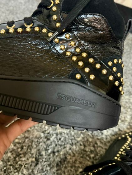 Dsquared2 High Top Black Gold เบอร์40 รูปที่ 6