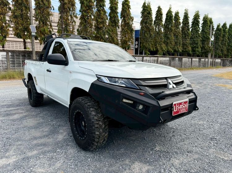 Mitsubishi Triton 2020 2.4 GL 4WD Pickup ดีเซล ไม่ติดแก๊ส เกียร์อัตโนมัติ ขาว รูปที่ 3