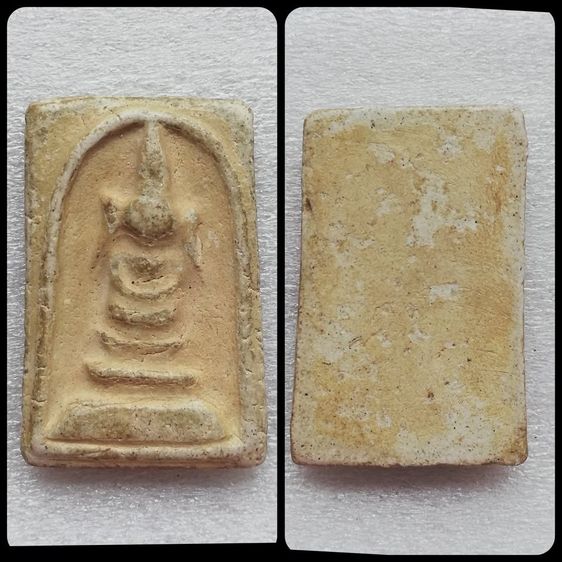 สมเด็จพิมพ์ฐาน9 ชั้นอกV พิมพ์ชฎาพรหมเกศ ขรัวโตพิมพ์ 3 บาตร สมเด็จ หลังฝังพระยอดธง รูปที่ 8