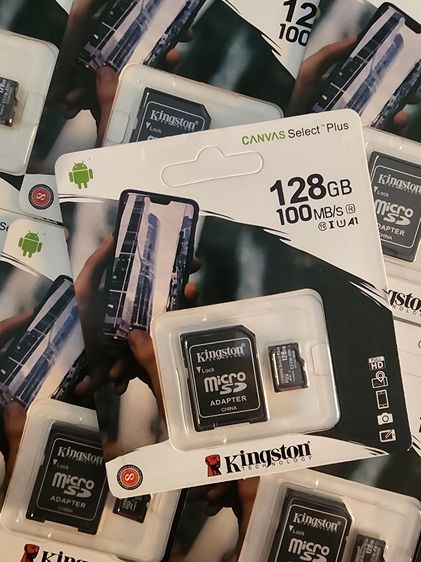 ที่เก็บข้อมูลและเมมโมรี่การ์ด Kingston Micro SD Card 128GB