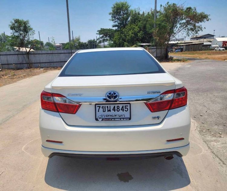 Toyota Camry 2012 2.5 Hybrid Sedan ไฮบริด ไม่ติดแก๊ส เกียร์อัตโนมัติ ขาว รูปที่ 3