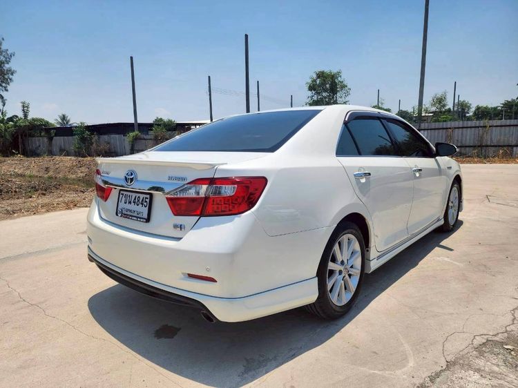 Toyota Camry 2012 2.5 Hybrid Sedan ไฮบริด ไม่ติดแก๊ส เกียร์อัตโนมัติ ขาว รูปที่ 4