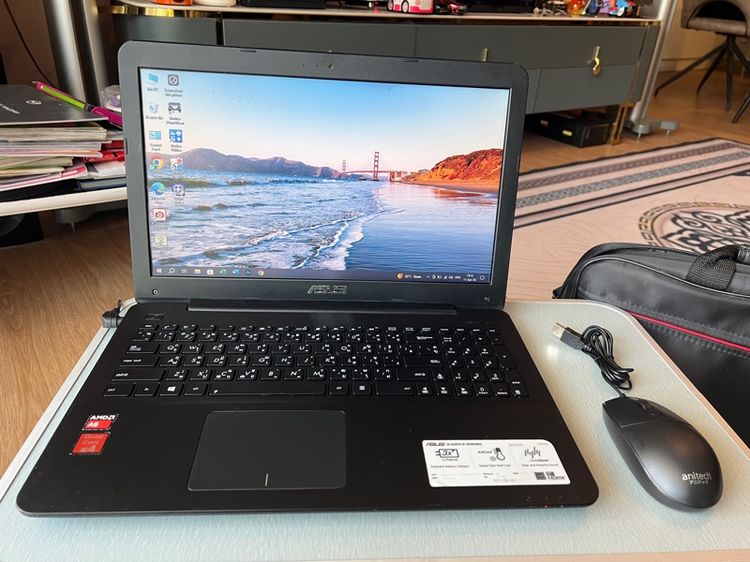 อื่นๆ ไม่ใช่ 4 กิกะไบต์ วินโดว์ USB โน๊ตบุ๊ก Asus ใช้งานเอกสาร เล่นเน็ตไหลลื่น อุปกรณ์ครบ