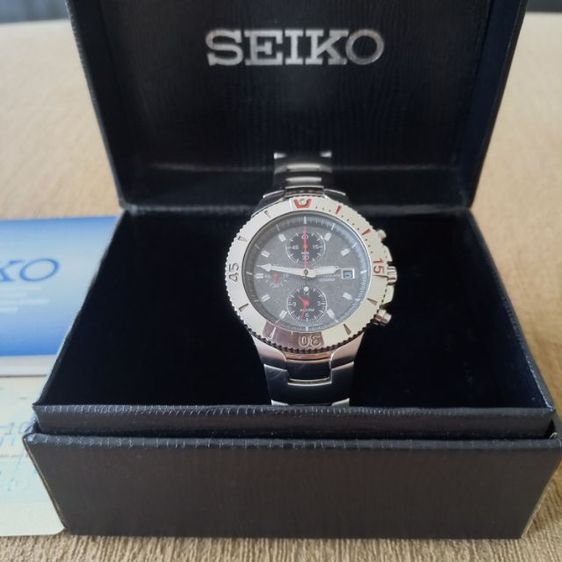 นาฬิกาผู้ชาย Seiko Chronograph 100M ระบบ Quartz มือสอง สภาพดี รูปที่ 3