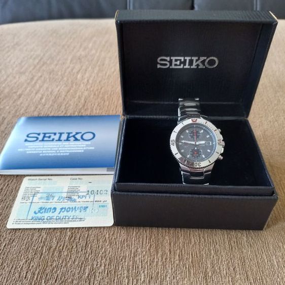 นาฬิกาผู้ชาย Seiko Chronograph 100M ระบบ Quartz มือสอง สภาพดี รูปที่ 2