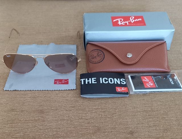 Rayban AVIATOR LARGE METAL RB3025 001 3E แว่นตากันแดดเรย์แบน ของแท้ มือสอง สภาพนางฟ้า รูปที่ 2