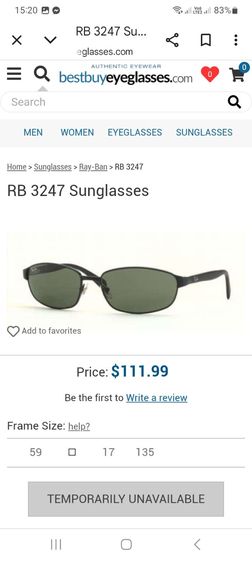 Rayban RB3247 แว่นตากันแดดผู้ชาย เรย์แบน - มือสอง สภาพดี รูปที่ 9