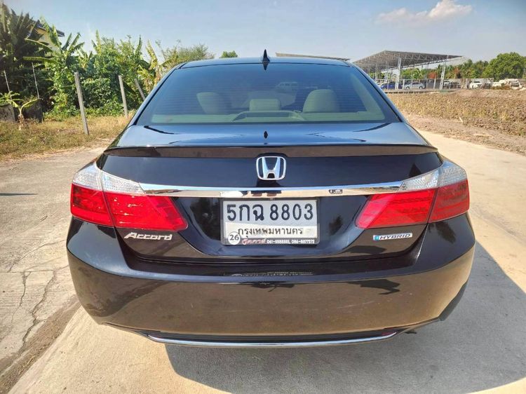Honda Accord 2015 2.0 Hybrid i-VTEC Sedan ไฮบริด ไม่ติดแก๊ส เกียร์อัตโนมัติ ดำ รูปที่ 3