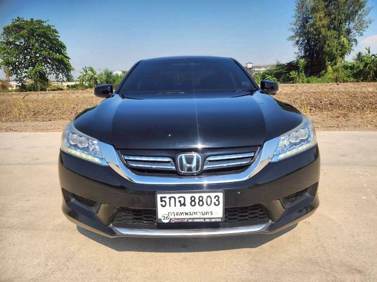 Honda Accord 2015 2.0 Hybrid i-VTEC Sedan ไฮบริด ไม่ติดแก๊ส เกียร์อัตโนมัติ ดำ รูปที่ 2