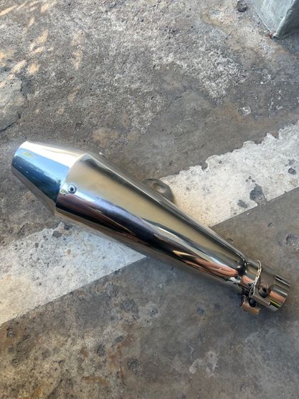 ท่อ มอเตอร์ไซค์ ท่อ เมกะโฟนปลาย อลูมิเนียม พร้อมคอ มือ1 ใส่ Stallions