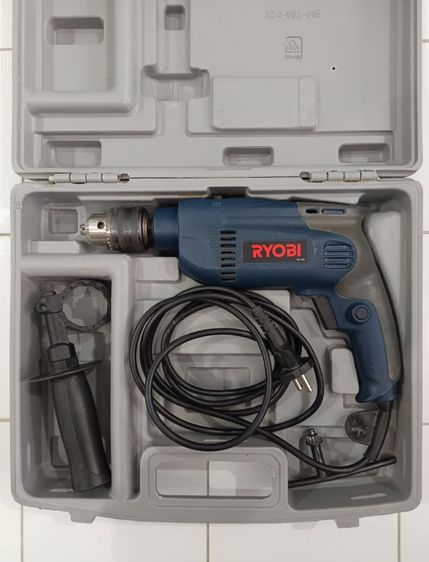 สว่านกระแทก มือสอง ใช้งานได้ดี ใช้งานได้ปกติ ยี่ห้อ RYOBI แบรนด์ญี่ปุ่น รับประกันของแท้ รุ่น PD 196VR ขนาด13mm 