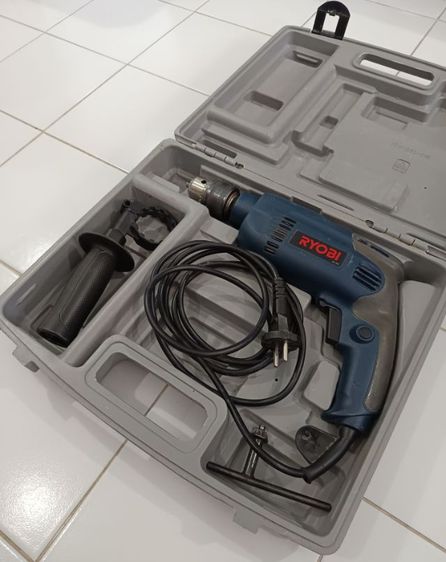 สว่านกระแทก มือสอง ใช้งานได้ดี ใช้งานได้ปกติ ยี่ห้อ RYOBI แบรนด์ญี่ปุ่น รับประกันของแท้ รุ่น PD 196VR ขนาด13mm  รูปที่ 3