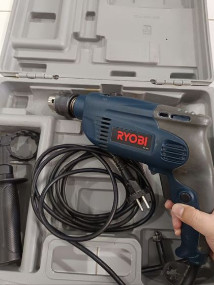 สว่านกระแทก มือสอง ใช้งานได้ดี ใช้งานได้ปกติ ยี่ห้อ RYOBI แบรนด์ญี่ปุ่น รับประกันของแท้ รุ่น PD 196VR ขนาด13mm  รูปที่ 6