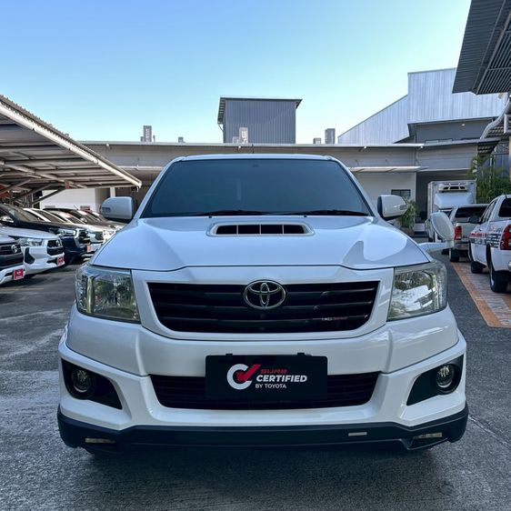 Toyota Hilux Vigo Champ 2013 Double Cab 2.5 E VNT Prerunner TRD Sportivo Pickup ดีเซล ไม่ติดแก๊ส เกียร์อัตโนมัติ ขาว รูปที่ 3