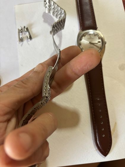 F. Bachschmid Steelmaster (25 Jewels) 70s ออโต้ , สายสแตนเลส Seiko วินเทจ ยุคช่วงปี 60-70s แท้ (ยาว 22 ซม.) รูปที่ 6