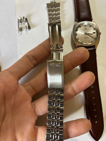 F. Bachschmid Steelmaster (25 Jewels) 70s ออโต้ , สายสแตนเลส Seiko วินเทจ ยุคช่วงปี 60-70s แท้ (ยาว 22 ซม.) รูปที่ 7