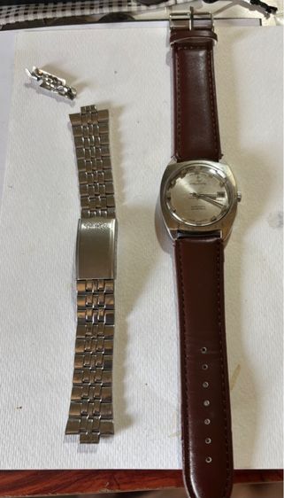 F. Bachschmid Steelmaster (25 Jewels) 70s ออโต้ , สายสแตนเลส Seiko วินเทจ ยุคช่วงปี 60-70s แท้ (ยาว 22 ซม.)