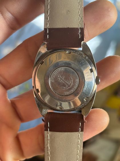 F. Bachschmid Steelmaster (25 Jewels) 70s ออโต้ , สายสแตนเลส Seiko วินเทจ ยุคช่วงปี 60-70s แท้ (ยาว 22 ซม.) รูปที่ 3