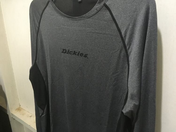 เสื้อคอกลม แบรนด์ Dickies สีเทาแถบดำ รูปที่ 5
