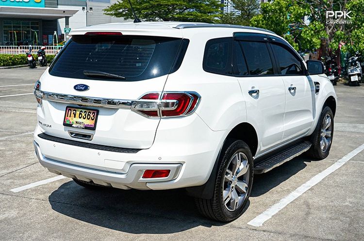 Ford Everest 2018 2.2 Titanium Plus Utility-car ดีเซล ไม่ติดแก๊ส เกียร์อัตโนมัติ ขาว รูปที่ 4