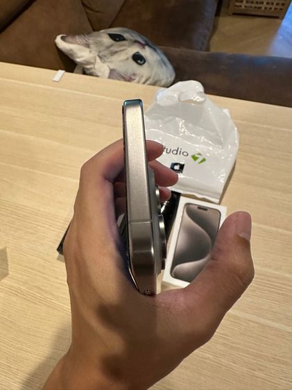 iPhone 15 Pro max 256 สีไทเทเนียมธรรมชาติ รูปที่ 9