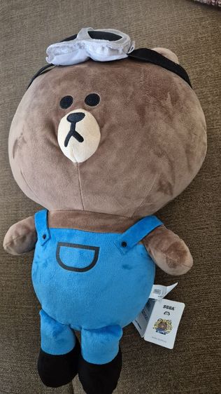 ตุ๊กตาหมีบลาวน์ line friends ของแท้ มือ 2 สภาพสวยมาก  รูปที่ 2