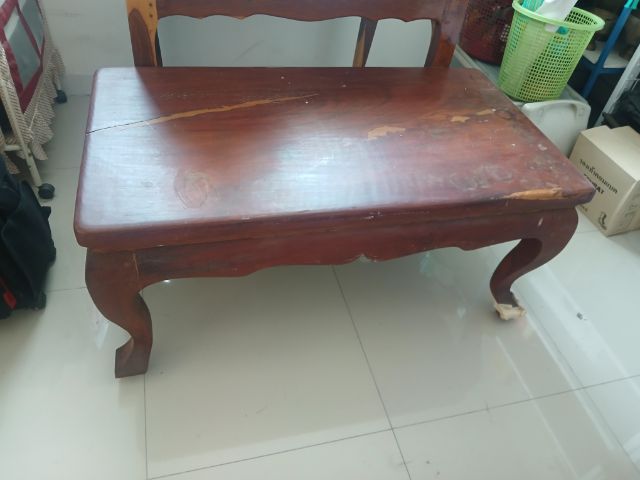 โต๊ะกลางไม้มะค่าแผ่นเดียว รูปที่ 2