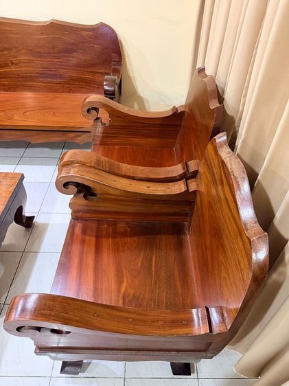 ชุดโต๊ะเก้าอี้รับแขกไม้มะค่า รูปที่ 5