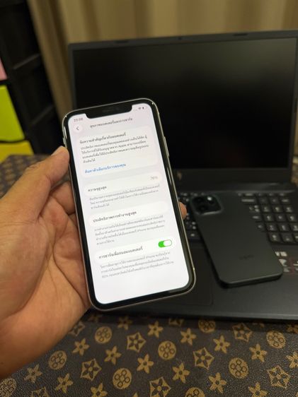 iPhone 11 128GB White เครื่องศูนย์แท้ จอแท้ลื่น กล้องสวยสแกนหน้าปกติ สอบถามเพิ่มเติมได้ครับ รูปที่ 5