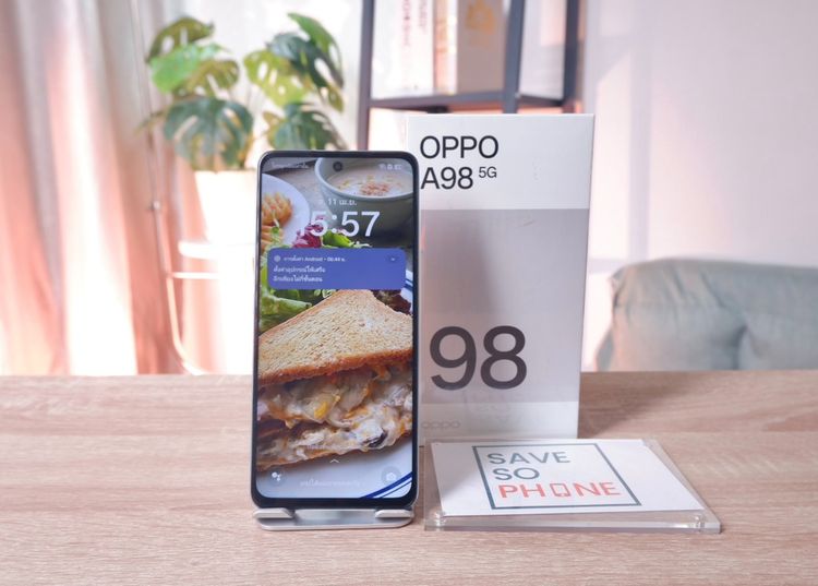 Oppo A98 5G  8+256GB สี Blue เครื่องสวย ราคาเพียง 4,990.- มีประกันร้าน 60 วัน รูปที่ 2