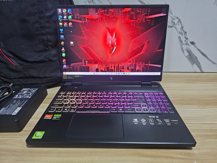 Nitro16 Ryzen9 7940HS+Ram16+ RTX 4060(8Gb)+16.1" 2K IPS 165Hz+ ประกันศูนย์
