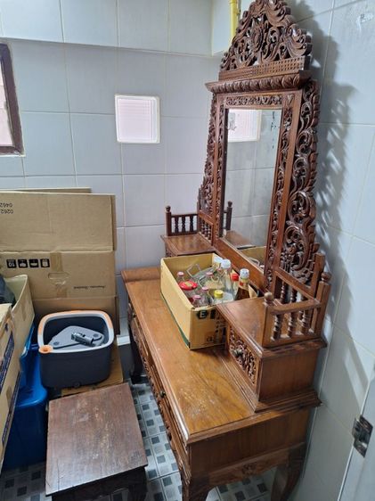 ขายโต๊ะเครื่องแป้งไม้สัก รูปที่ 4