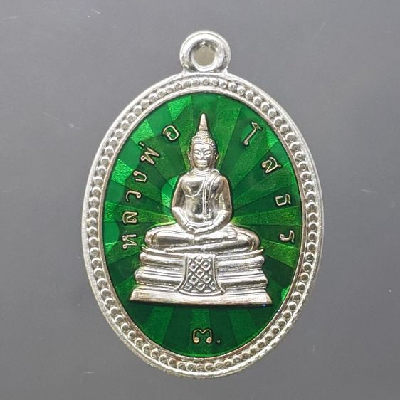 เหรียญหลวงพ่อพุทธโสธร พิมพ์เม็ดแตง เนื้อเงินลงยาสี รุ่น 100 ปี ตำรวจแปดริ้ว วัดโสธรวรารามวรวิหาร พ.ศ.2559 พร้อมกล่องเดิม รูปที่ 4