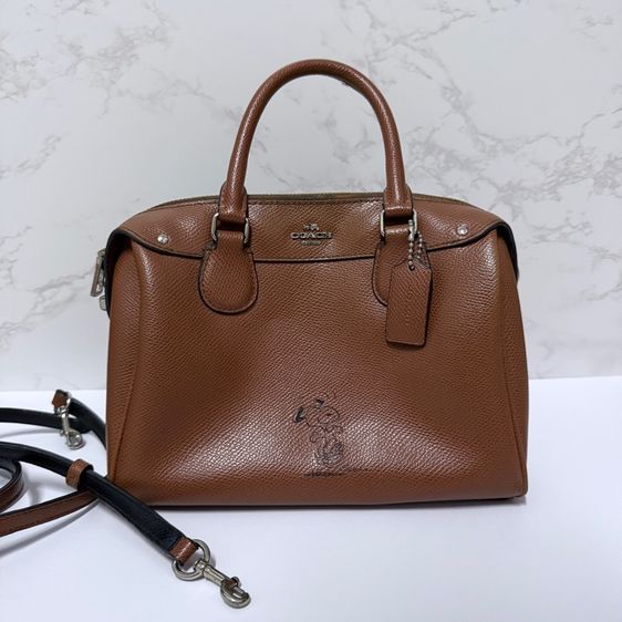 Coach X Peanuts Snoopy Mini Bennett Satchel มือสอง