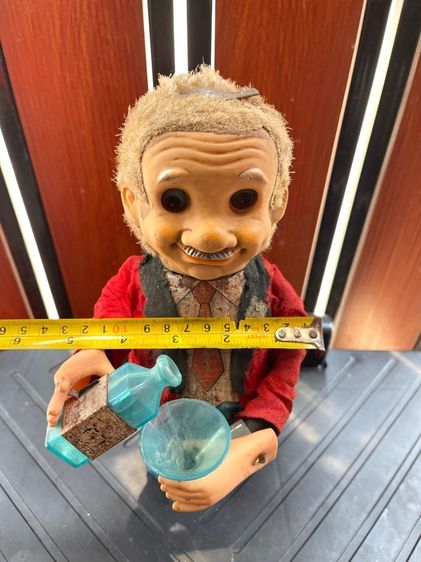 ตุ๊กตาลุงบาร์เทนเดอร์สังกะสี ยุคปี2500 เก่าโบราณสะสม รูปที่ 8