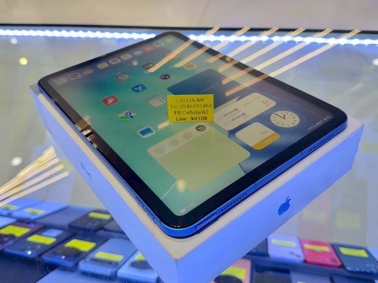 iPad Gen10 256GB ใส่ซิม Blue สภาพสวยมาก เครื่องไทย ครบกล่อง รูปที่ 5