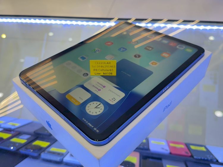iPad Gen10 256GB ใส่ซิม Blue สภาพสวยมาก เครื่องไทย ครบกล่อง รูปที่ 6