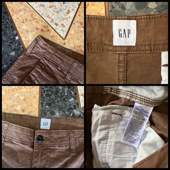 📌GAP -Cargoขาสั้นแท้💯  เอว35-36 รูปที่ 5