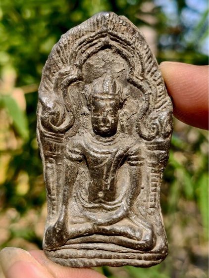 พระยอดขุนพล ซุ้มเรือนแก้ว พิมพ์นิยม กรุวัดพระศรีรัตนมหาธาตุ ลพบุรี เนื้อชินเงินโบราณ