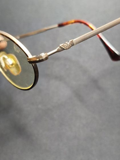 แว่นตา Vtg. E-A-R-M-A-N-I 044-S ทรง Oval งานอิตาลีแท้สีทองวินเทจ รูปที่ 9